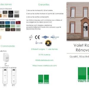 Brochure - Volet rénovation